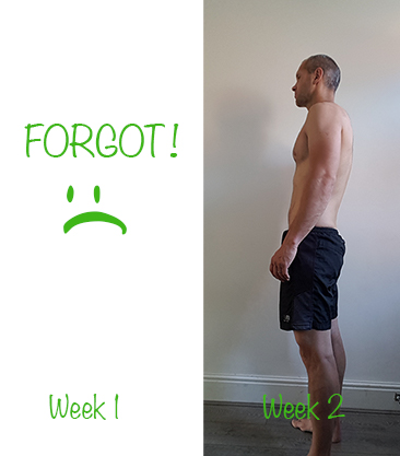 Left Hand Side Pic Progress Week 1 vs Week 2